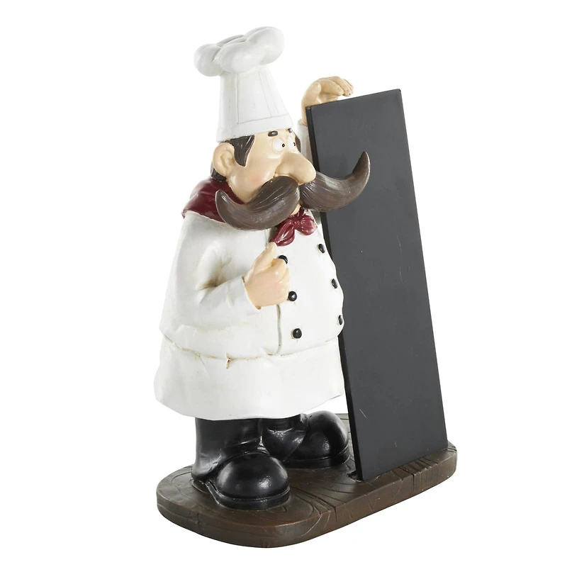 11" Chef Sculpture with Chalkboard