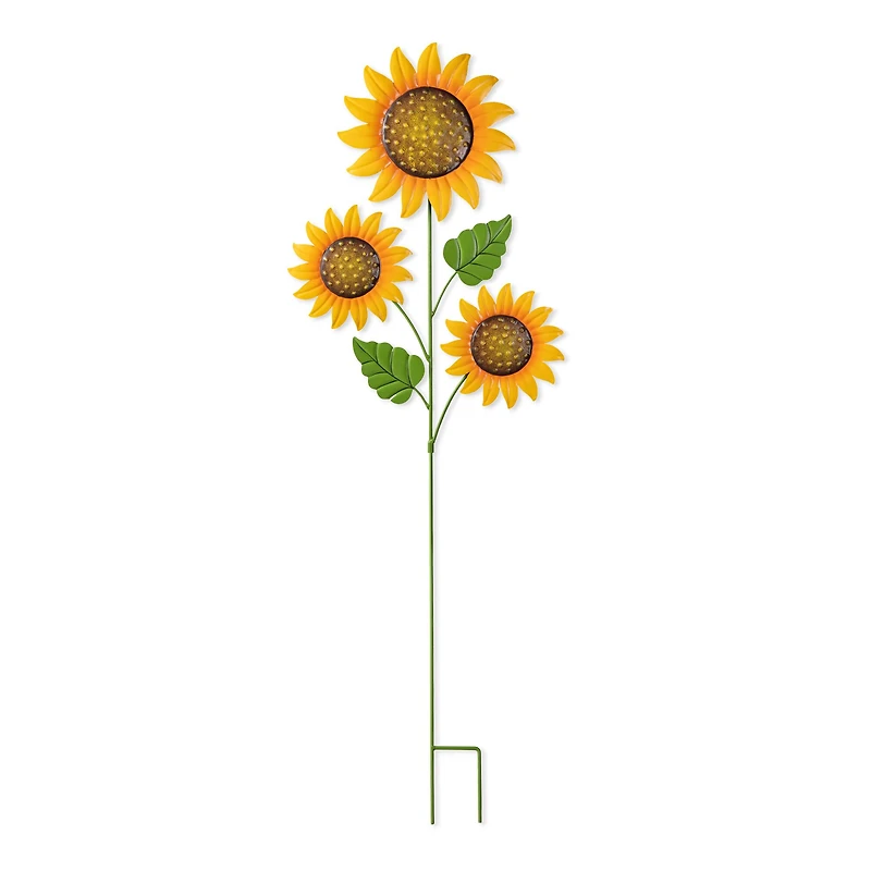 Glitzhome® 48.25" Fall Metal Sunflowers Yard Stake
