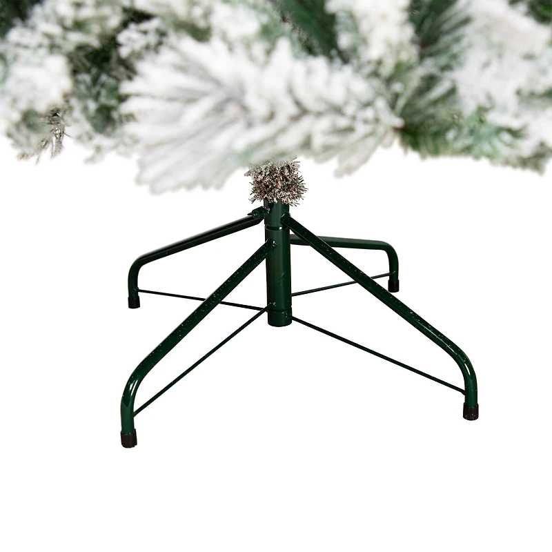 6.5ft. Unlit Real Touch™ Heavily Flocked Whittaker Spruce Full Artificial Christmas Tree with Frosted Red Berries