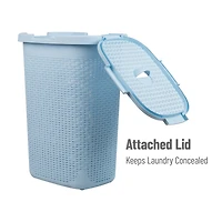 Mind Reader 60L Hamper Laundry Basket with Cutout Handles