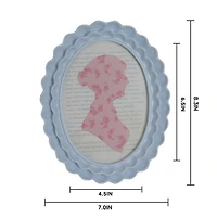 Just Jane 5" x 7" Layered Wave Oval Frame by Studio Décor