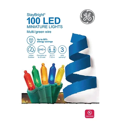 StayBright® 100ct. Multicolor Miniature LED String Lights