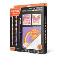 VIVID by Brea Reese® Retro Squares Acrylic Paint-by-Number Kit