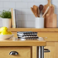 DII® Mineral Gray Combo Windowpane Dishcloths, 6ct.