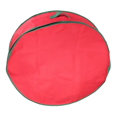 3ft. Red & Green Christmas Wreath Storage Bag
