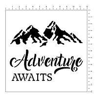 6 Pack: Camping & Travel Stencils by Craft Smart®, 12" x 12"