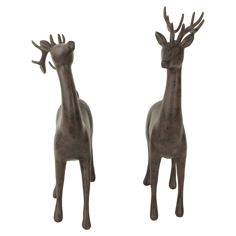 Brown Deer Christmas Decoration Set