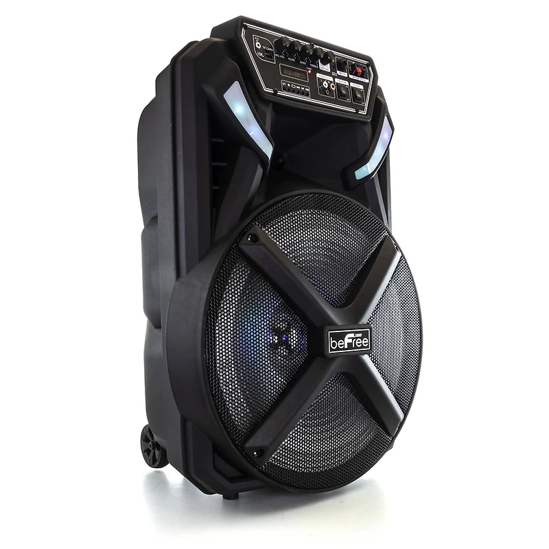 beFree Sound 15" Bluetooth Portable Rechargeable Party Speaker