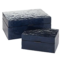 Blue Capiz Coastal Box Set