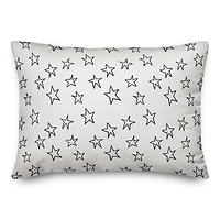Simple Star Pattern 14" x 20" Throw Pillow