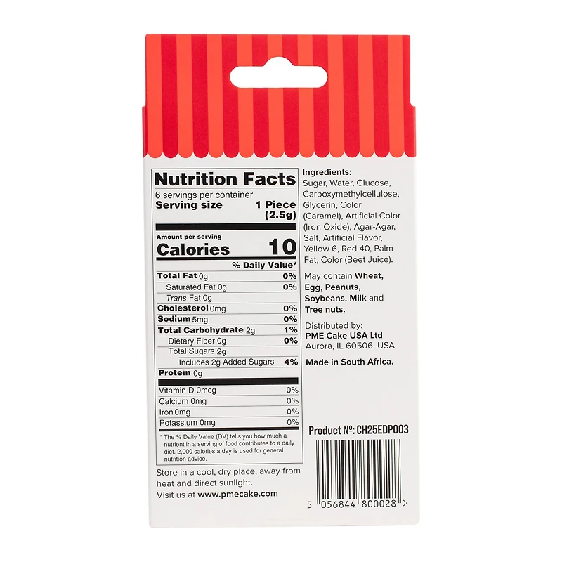 PME Cake Sweet Street® Jumbo Santa & Rudolph Icing Decorations