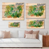 Designart - White House In The Woods