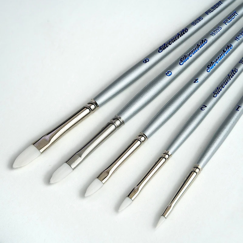 Silver Brush Limited Silverwhite® Filbert Brush Set