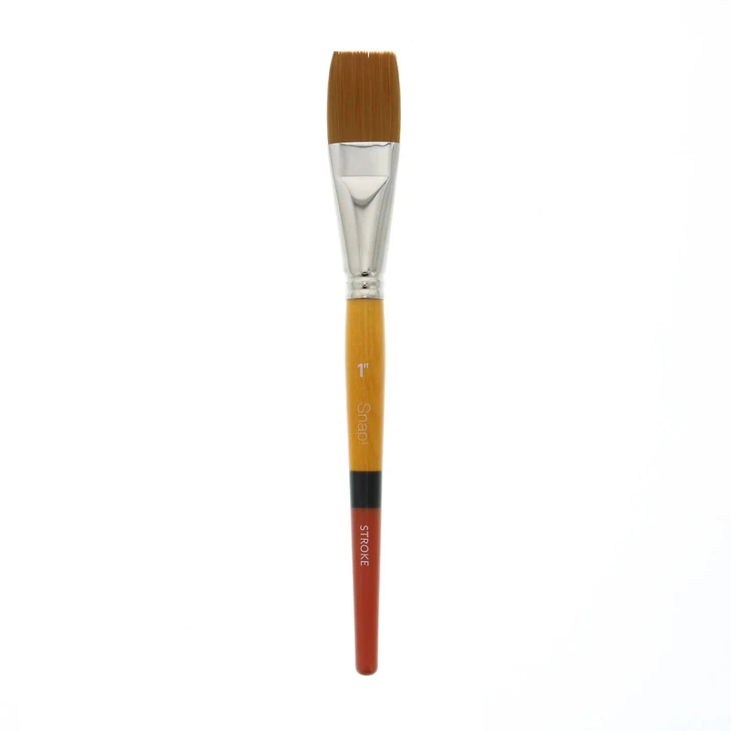 Princeton™ Snap!™ Series 9650 Gold Taklon Short Handle Stroke Brush
