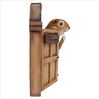 Design Toscano 11" Welcome Squirrel Tree House Door Sculpture