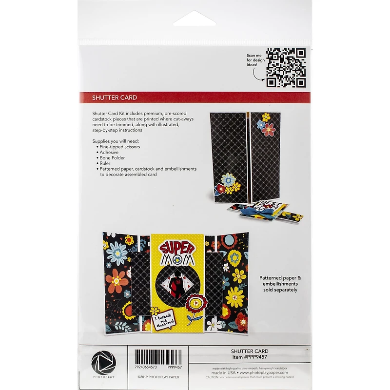 Photoplay™ Shutter Card, 3ct.