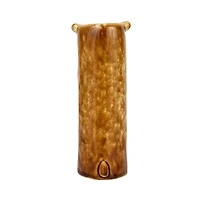 Hello Honey® 7" Brown Reactive Crackle Glaze Stoneware Bear Vase