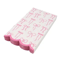 12 Packs: 20 ct. (240 total) Pink Bows Guest Napkins by Celebrate It™