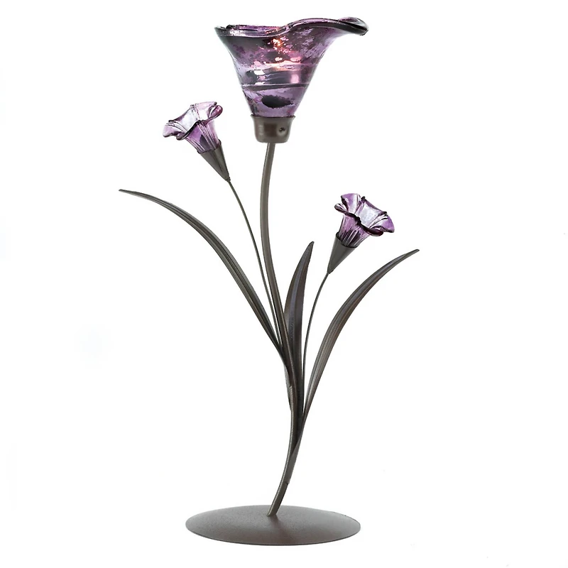 13.5" Twilight Bloom Tealight Holder