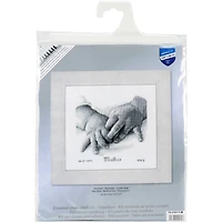 Vervaco Baby Hands Record Counted Cross Stitch Kit