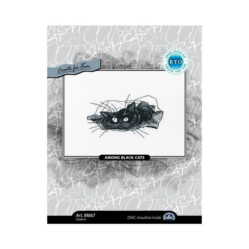 RTO Among Black Cats M667 Cross Stitch Kit