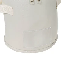 Honey Can Do Natural Round Dinnerware Storage Box Set