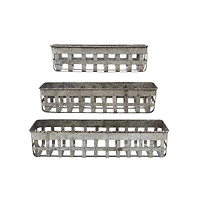 Hello Honey® Rectangle Open Weave Iron Baskets Set