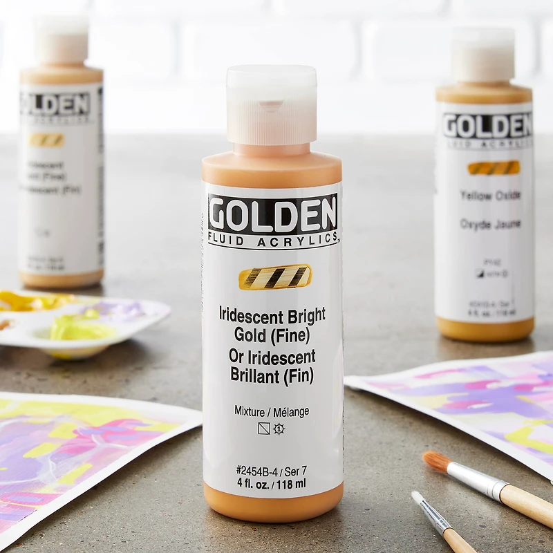 Golden® Iridescent Fluid Acrylics