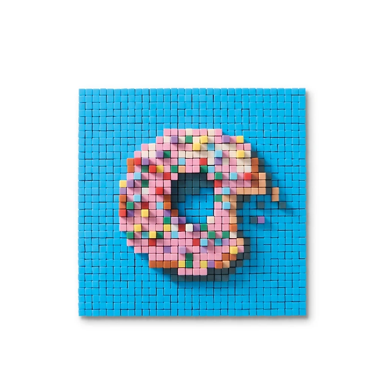 Donuts Pixelated Brick Art Kit by Make Market®