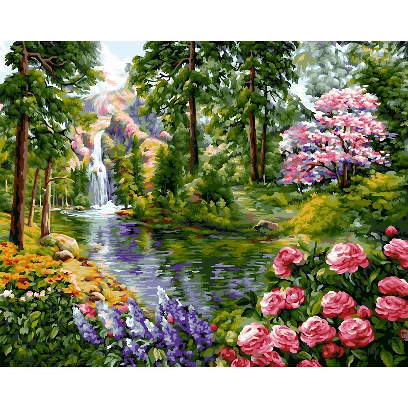 Crafting Spark Heaven Gardens Painting by Numbers Kit