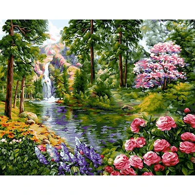 Crafting Spark Heaven Gardens Painting by Numbers Kit