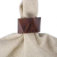 DII® Wood Triangle Napkin Rings, 6ct.
