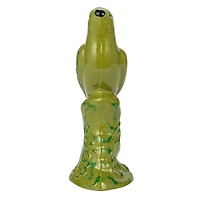 Hello Honey® 8" Green Bird Reclaimed Glass Tabletop Décor
