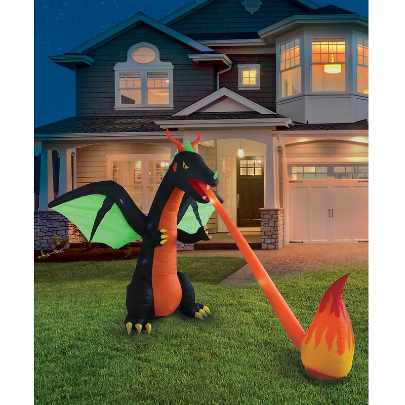 8ft. Inflatable Fire Breathing Dragon