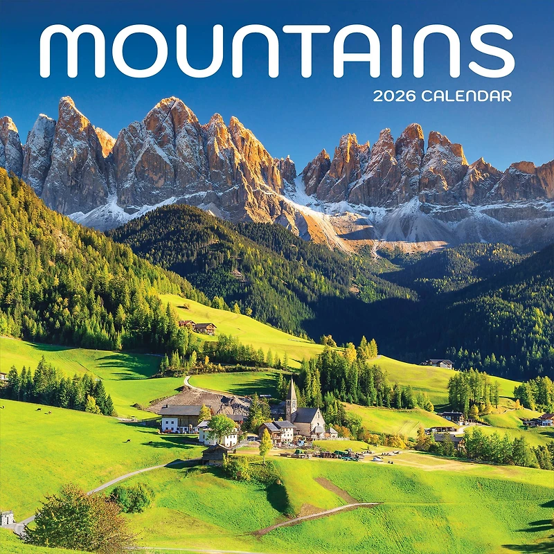 2026 Mountains Wall Calendar