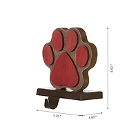 Glitzhome® Paw Print Christmas Stocking Holder Set