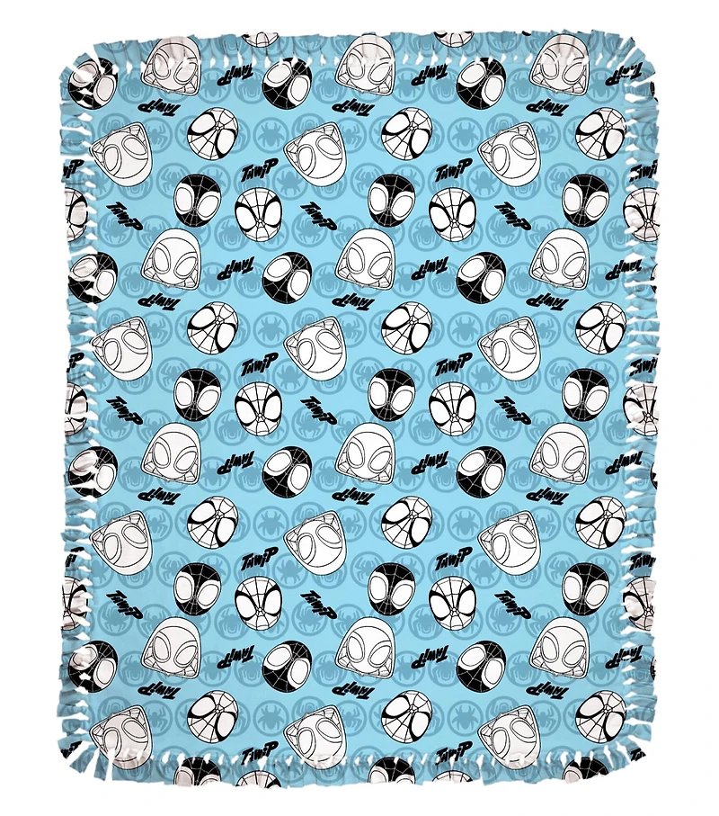 Spider-Man 48" Team Up! No Sew Fleece Throw Kit