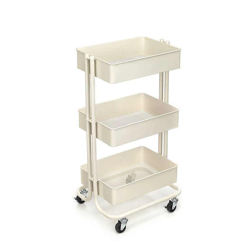 Lexington 3-Tier Rolling Cart by Simply Tidy