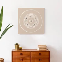 Neutral Medallion 20" x 20" Canvas Wall Art
