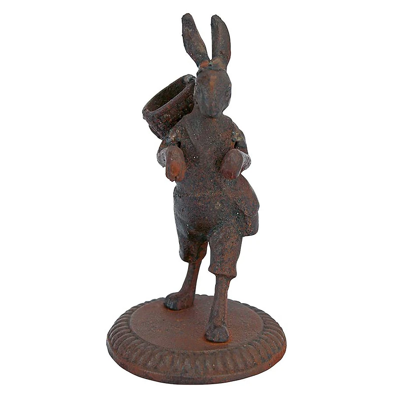 Design Toscano 6" The Wandering Rabbit Cast Iron Matchstick Sculpture