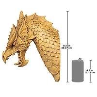 Design Toscano 15.5" Head of the Beast Dragon Wall Sculpture