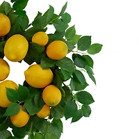 18" Yellow Lemons & Leaves Wreath
