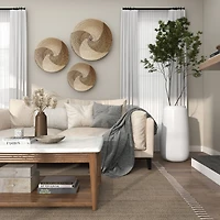 30" Tall White Floor Vase