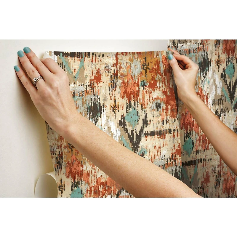 RoomMates Aztec Peel & Stick Wallpaper