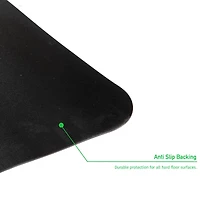 Mind Reader Black Office Chair Mat for Hardwood Floors