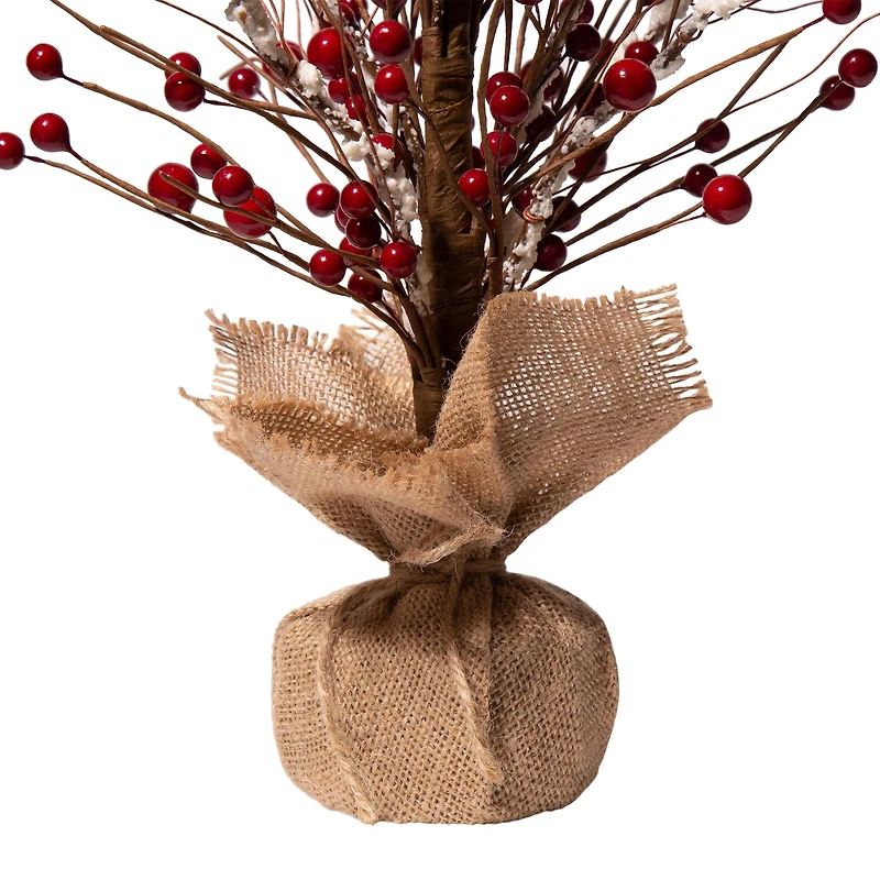 Glitzhome® Christmas Red Berry Table Tree