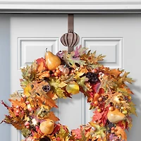 Haute Decor Oil-Rubbed Bronze Pumpkin Adjustable Wreath Hanger