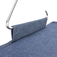 Household Essentials Denim 27" Cotton Blend & Plastic 10 Shelf Closet Shoe Organizer