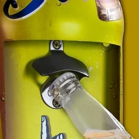 Free Beer Wall Mounted Bottle Opener & Cap Catcher