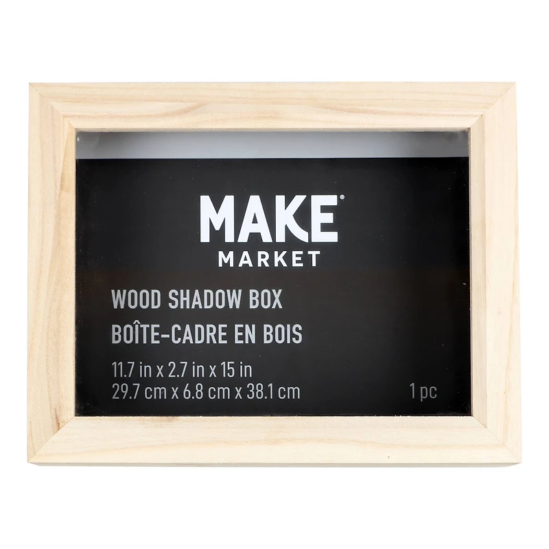 11.7" x 15" Hinged Wood Shadow Box by Make Market®